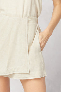 Linen Blend Skirt