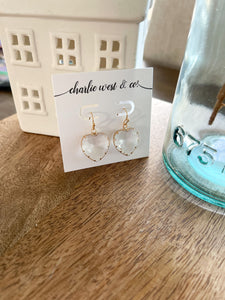 Crystal Heart Earrings