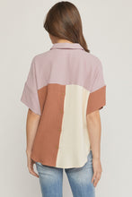 Load image into Gallery viewer, Clay Combo Collared Top