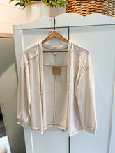 Load image into Gallery viewer, Cream Waffle Cardigan