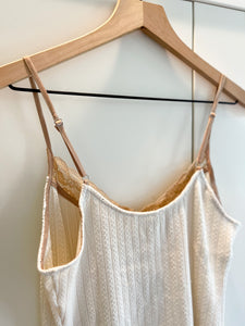 Cream Waffle Cami