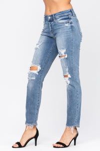 Mid-Rise Boyfriend Denim