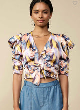 Load image into Gallery viewer, Riley Ruched Front Tied Blouse