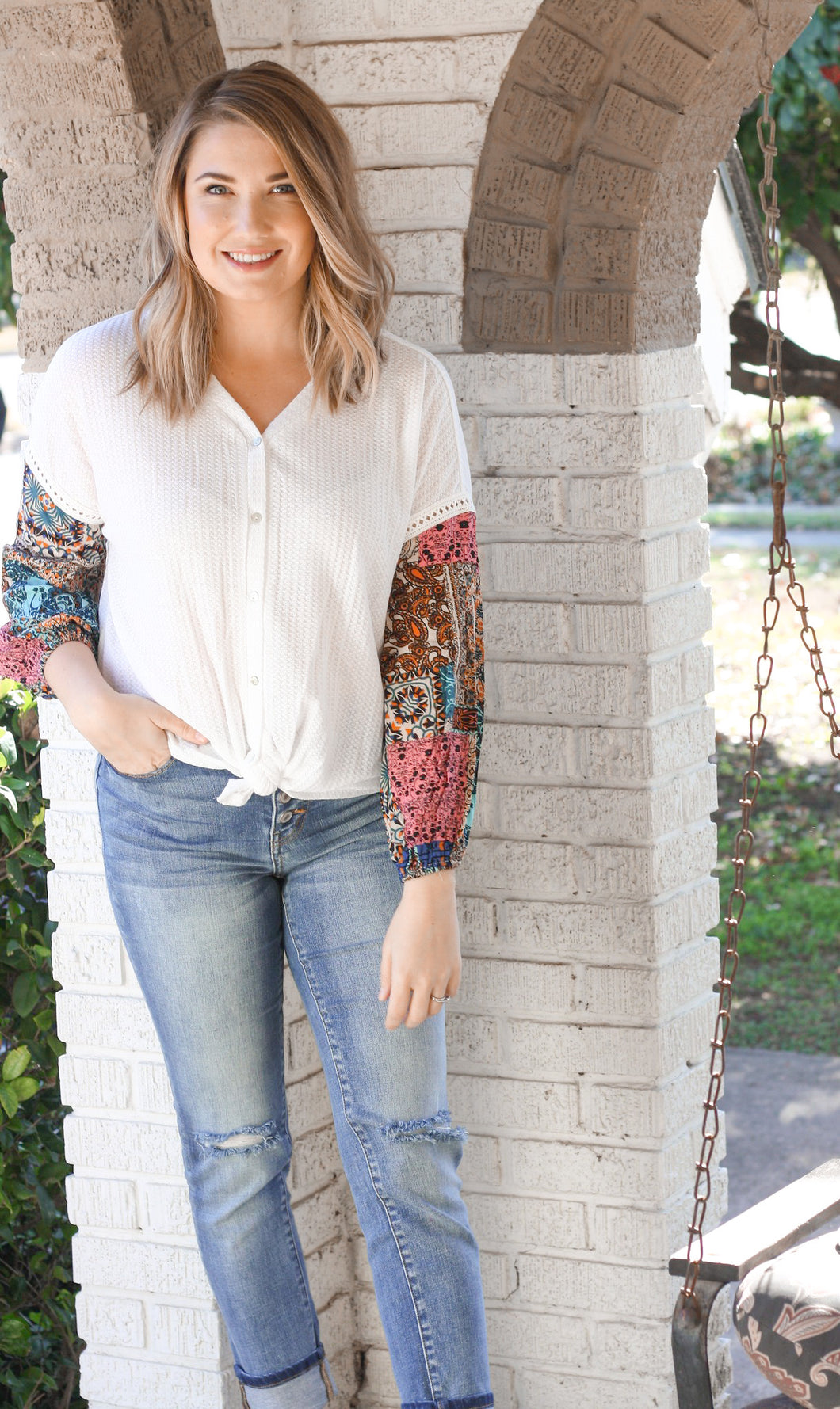Nikki Print Top
