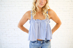 Seaside Stripe Crop