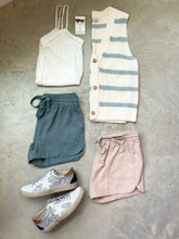 Load image into Gallery viewer, Khaki Drawstring Shorts