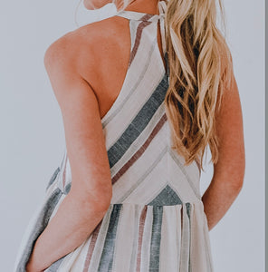 Striped Woven Dress